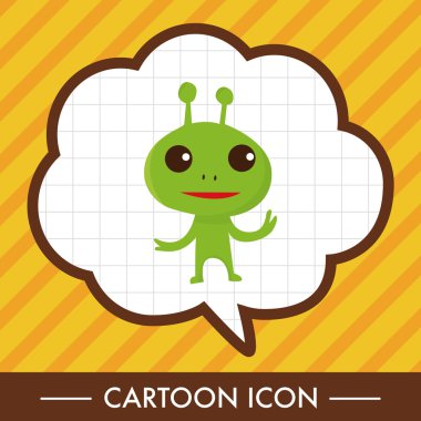 Boşluk uzaylı Tema öğeleri vektör, eps simgesi öğesi