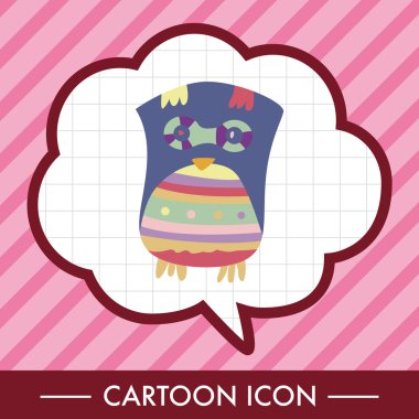 baykuş karikatür Tema öğeleri vektör, eps simgesi öğesi