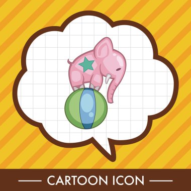 sirk hayvan Tema öğeleri vektör, eps simgesi öğesi