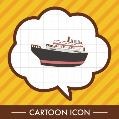 Ulaşım tekne Tema öğeleri vektör, eps simgesi öğesi