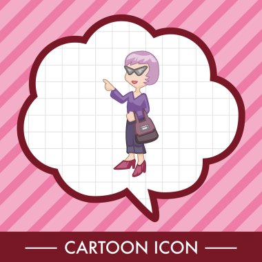 Alışverişçi Tema elemets vektör, eps simgesi öğesi