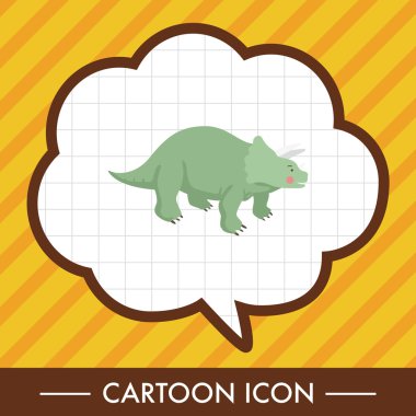 dinozor karikatür Tema öğeleri vektör, eps simgesi öğesi