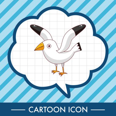 kuş çizgi film Tema öğeleri vektör, eps simgesi öğesi