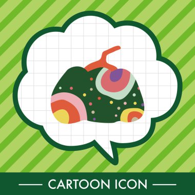 Stil kabak çizgi film öğeleri vektör, eps simgesi öğesi