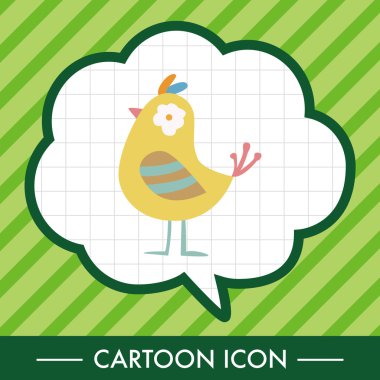 kuş çizgi film Tema öğeleri vektör, eps simgesi öğesi