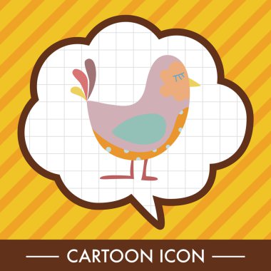 kuş çizgi film Tema öğeleri vektör, eps simgesi öğesi