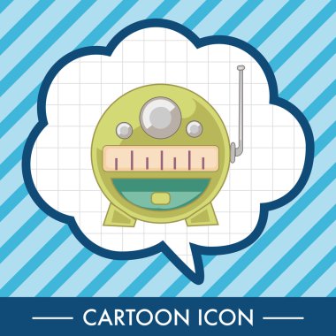 radyo Tema öğeleri vektör, eps simgesi öğesi