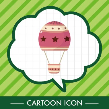 Stil sıcak hava balon Tema öğeleri vektör, eps simgesi öğesi