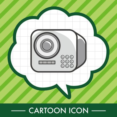 Stil radyo Tema öğeleri vektör, eps simgesi öğesi