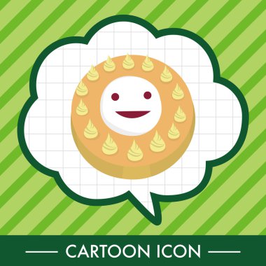 Dekorasyon öğeleri vektör, kek eps simgesi öğesi