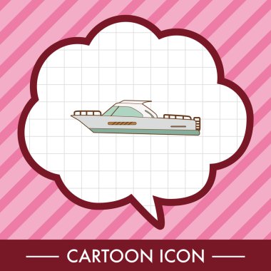 Ulaşım tekne Tema öğeleri vektör, eps simgesi öğesi