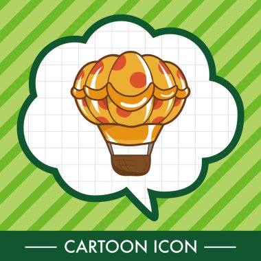 Stil sıcak hava balon Tema öğeleri vektör, eps simgesi öğesi