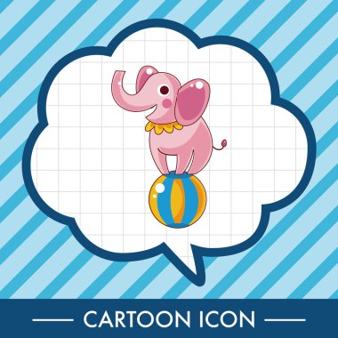 sirk hayvan Tema öğeleri vektör, eps simgesi öğesi