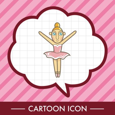 Bale dansçısı Tema öğeleri vektör, eps simgesi öğesi