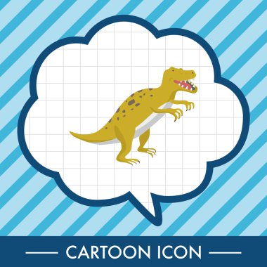dinozor karikatür Tema öğeleri vektör, eps simgesi öğesi