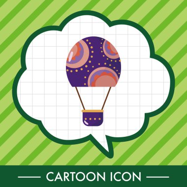 Stil sıcak hava balon Tema öğeleri vektör, eps simgesi öğesi