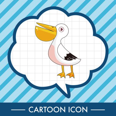 kuş çizgi film Tema öğeleri vektör, eps simgesi öğesi