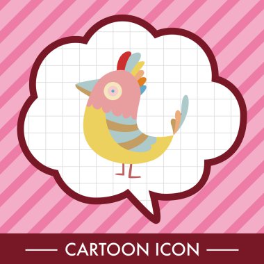 kuş çizgi film Tema öğeleri vektör, eps simgesi öğesi