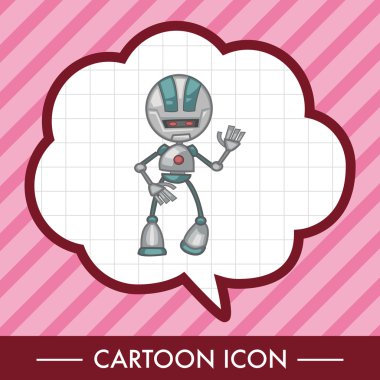 Robot Tema öğeleri vektör, eps simgesi öğesi