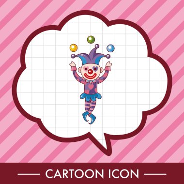 sirk palyaço Tema öğeleri vektör, eps simgesi öğesi