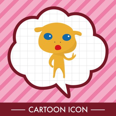 Boşluk uzaylı Tema öğeleri vektör, eps simgesi öğesi