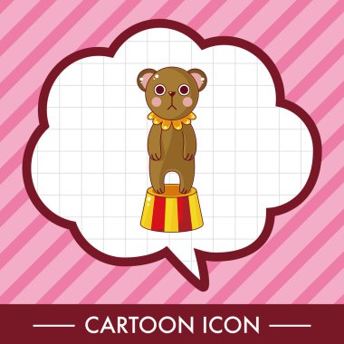 sirk hayvan Tema öğeleri vektör, eps simgesi öğesi