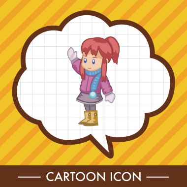 İnsanlar kış Tema öğeleri simge öğesi