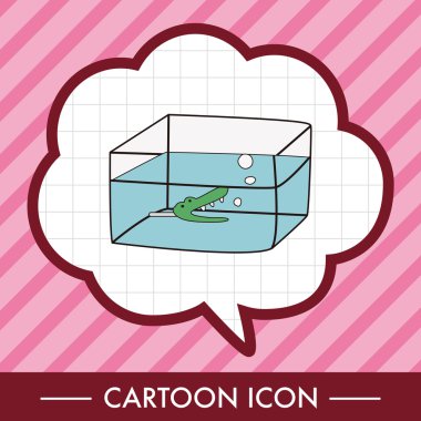 Evde beslenen hayvan balık yuvarlak kase Tema öğeleri vektör, eps10 simgesi öğesi
