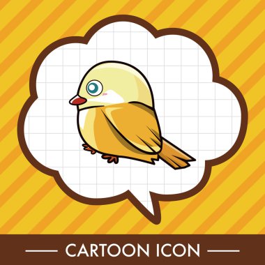 kuş çizgi film Tema öğeleri vektör, eps simgesi öğesi