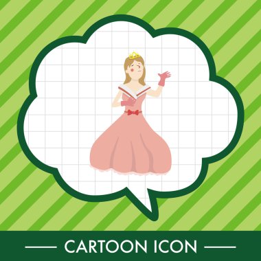 Royal Tema Prenses öğeleri simge öğesi