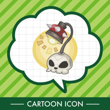 Tasarım kafatası lamba stil tema öğeleri vektör, eps simgesi öğesi