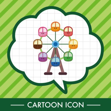 Eğlence Parkı İmkanları Tema öğeleri simge öğesi