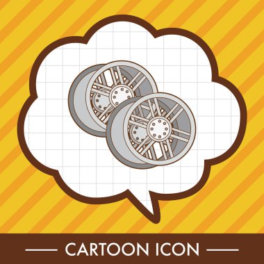 yarış tekerlek Tema öğeleri vektör, eps simgesi öğesi