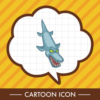 dinozor karikatür Tema öğeleri vektör, eps simgesi öğesi