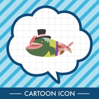 Balık Tema öğeleri vektör, eps simgesi öğesi