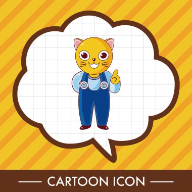 hayvan kedi çizgi film Tema öğeleri simge öğesi