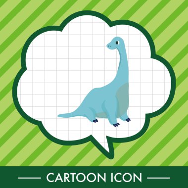 dinozor karikatür Tema öğeleri vektör, eps simgesi öğesi