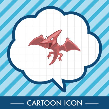 dinozor karikatür Tema öğeleri vektör, eps simgesi öğesi