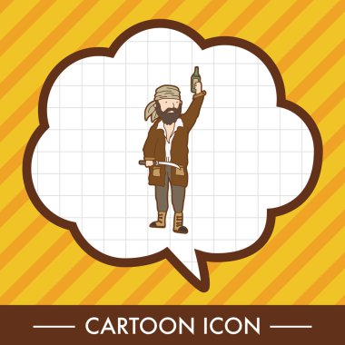 korsan Tema öğeleri simge öğesi