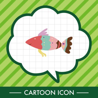 Balık Tema öğeleri vektör, eps simgesi öğesi