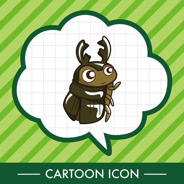 Bug éléments de dessin animé élément icône — Image vectorielle