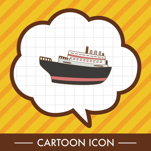 Ulaşım tekne Tema öğeleri vektör, eps simgesi öğesi