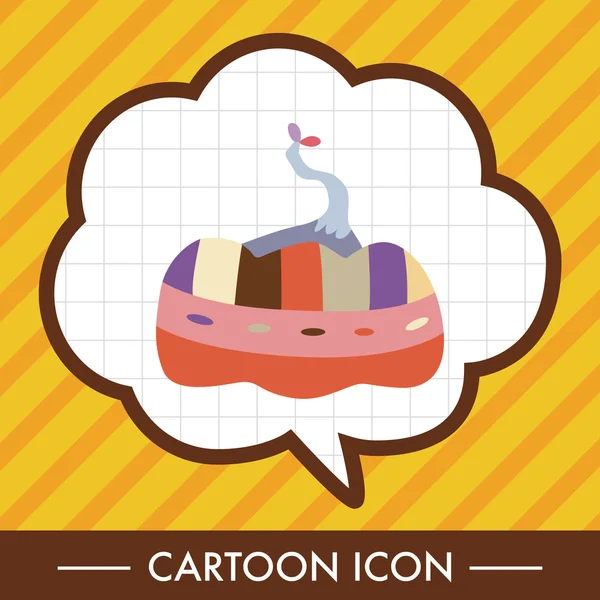 Estilo calabaza elementos de dibujos animados vector, eps elemento icono — Vector de stock