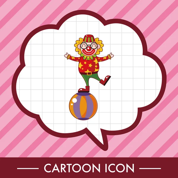 Circus clown theme elements vector,eps icon element — Stock Vector