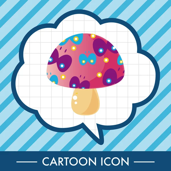 Mushroom cartoon thema elementen vector, EPS-pictogram element — Stockvector