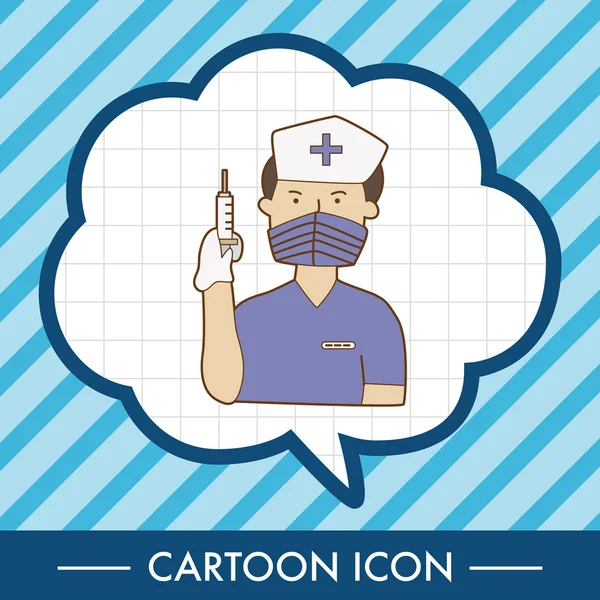 Hospital theme nurse elements vector,eps icon element — Stock Vector