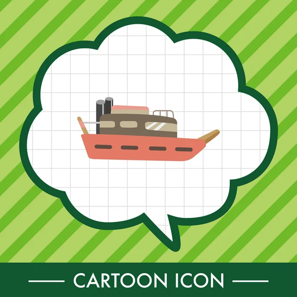 Transportation boat theme elements vector,eps icon element — Stock Vector