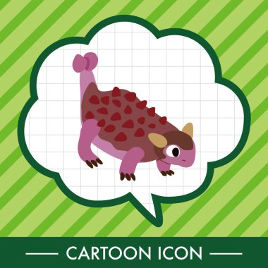 dinozor karikatür Tema öğeleri vektör, eps simgesi öğesi