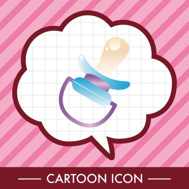 Bebek emzik Tema öğeleri simge öğesi