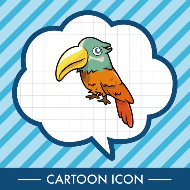 kuş çizgi film Tema öğeleri vektör, eps simgesi öğesi